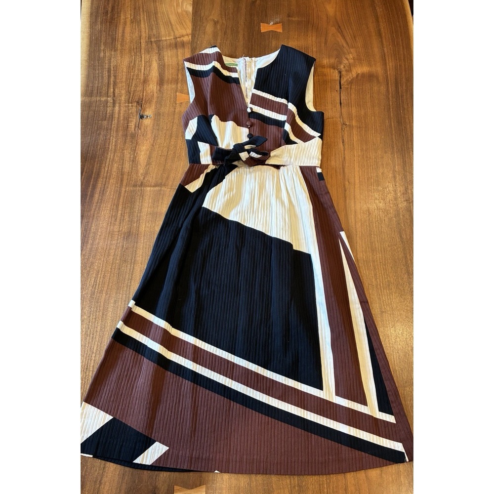 Waltah Clarke's VTG MCM Midi Dress 50s 60s Size 14